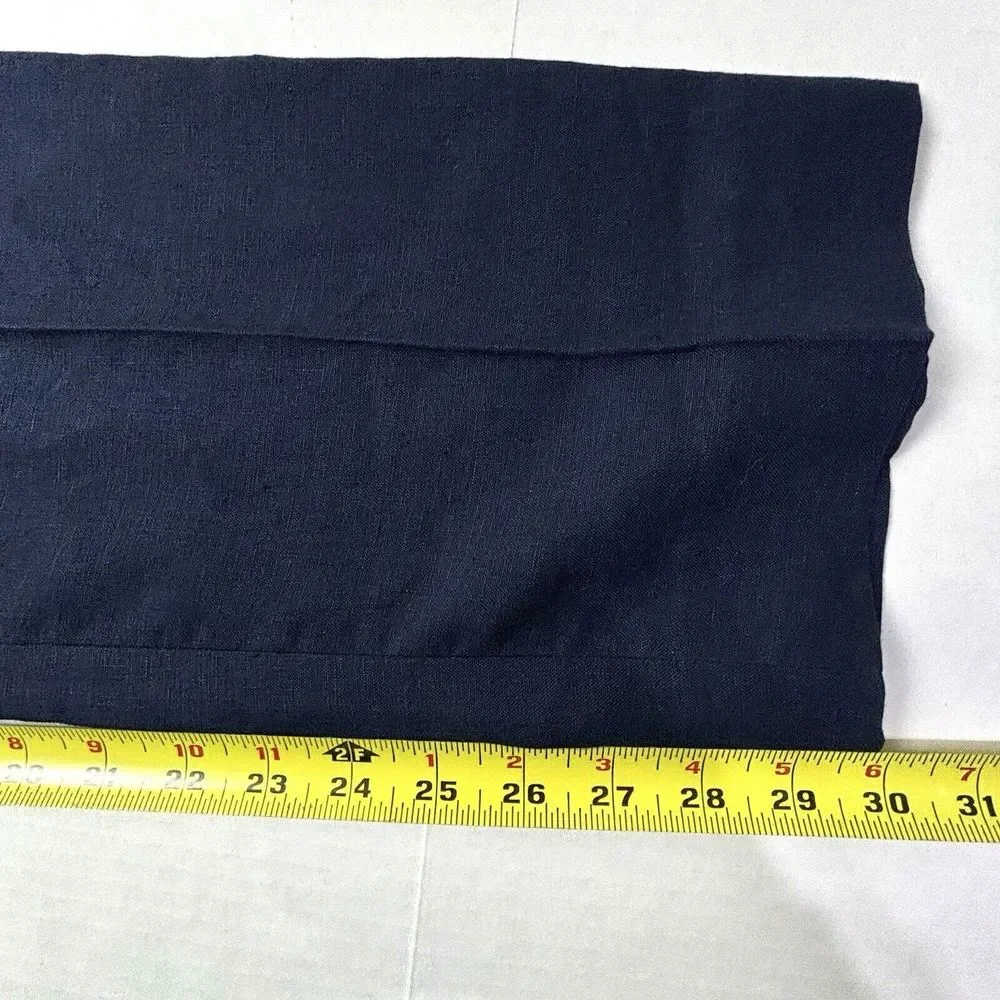 Connolly England Mens Linen Trousers Pants EU56 36X30 Navy‎ Tapered Italy EUC